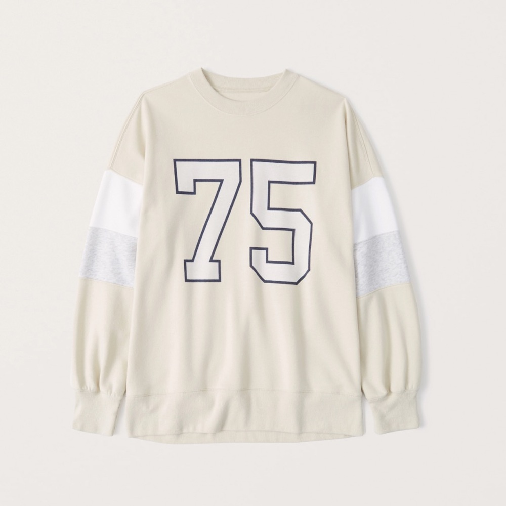 ABERCROMBIE & FITCH | Soft collection butter yellow crew neck